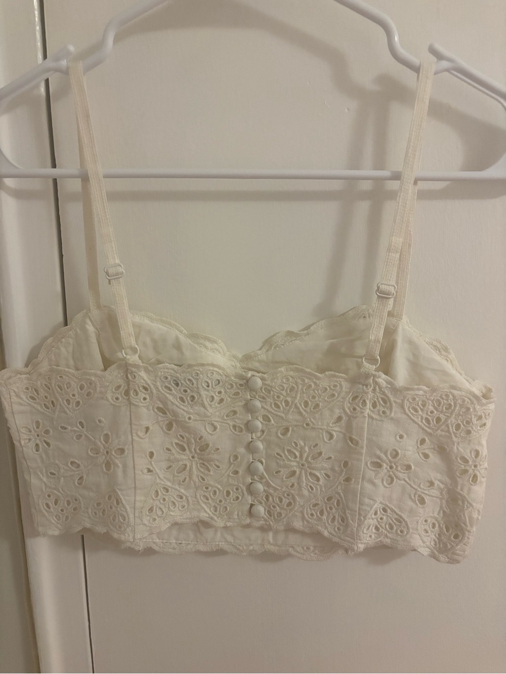 Madewell Cream Eyelet Lace Top - Picture 2 of 3